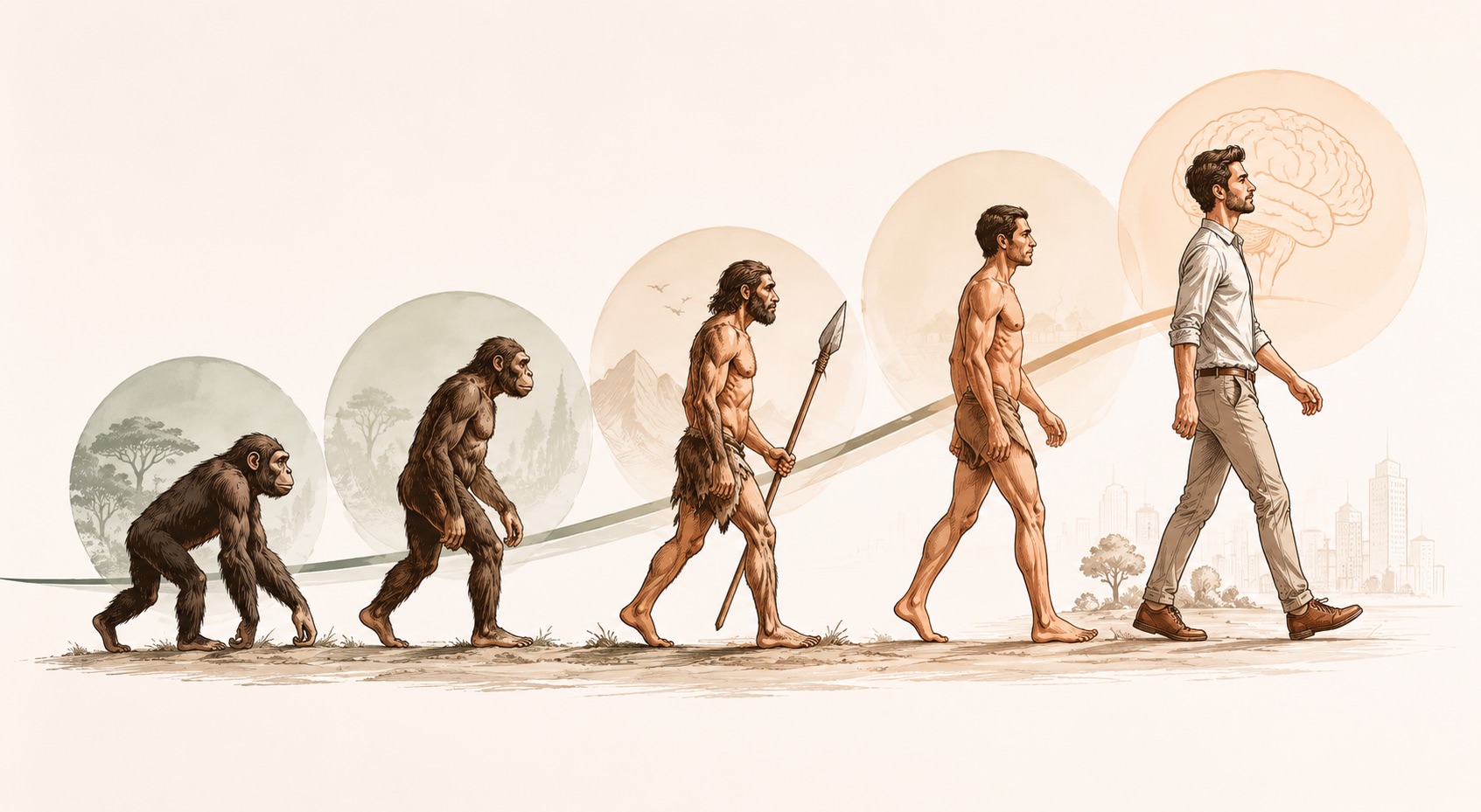 Evolution — fra tidligere mennesker til nutidens menneske